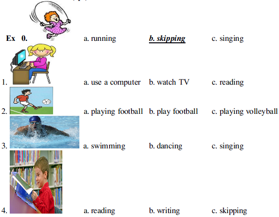 Đề thi học kì 1 môn Tiếng Anh lớp 3