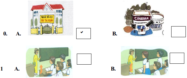 Đề thi hết học kì 1 môn Tiếng Anh lớp 3