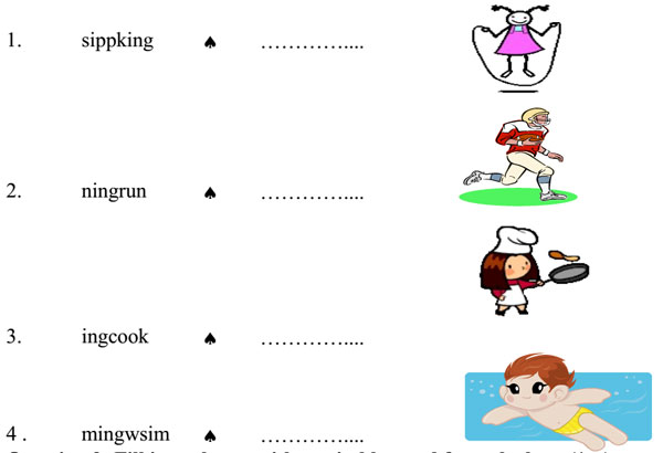 Đề thi học kỳ 1 môn tiếng Anh lớp 4 