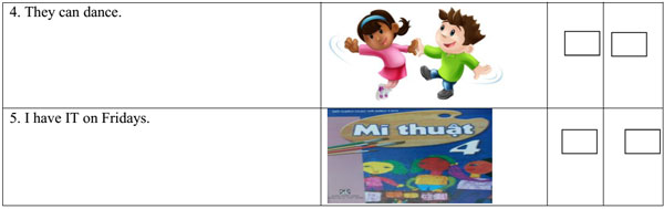 Đề thi cuối kì 1 môn tiếng Anh lớp 4 có file nghe và đáp án