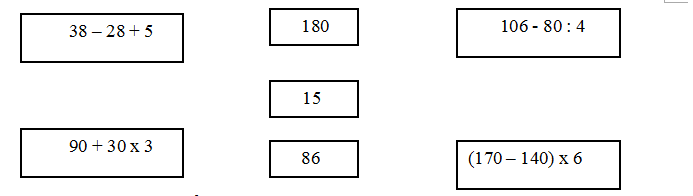 Đề thi học kì 1 môn Toán lớp 3