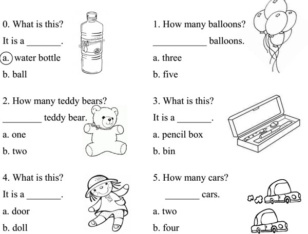 Đề kiểm tra học kỳ 1 môn tiếng Anh lớp 1  