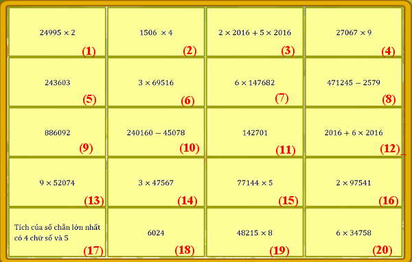 Đề thi violympic toán lớp 4 vòng 7