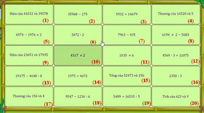 Đề thi violympic môn toán lớp 4