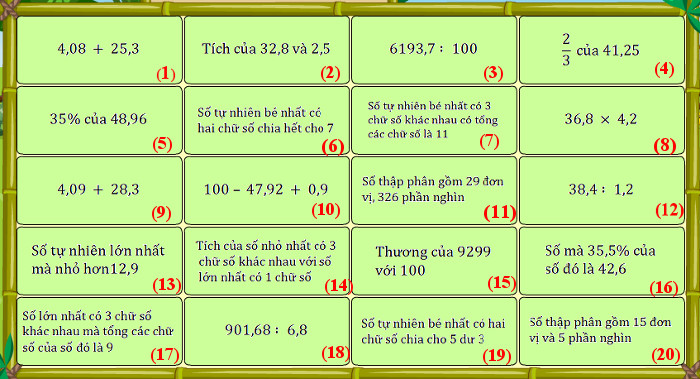 Đề thi violympic toán lớp 5 vòng 11 Đề thi violympic toán lớp 5 vòng 11