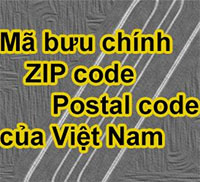 Bảng mã bưu chính Việt Nam mới nhất