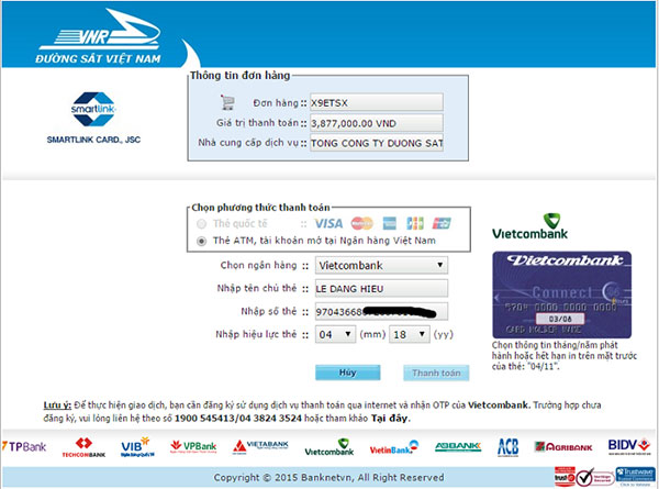 Hướng dẫn cách mua vé tàu Tết online