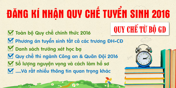 Hướng dẫn cách nhận thông tin mới nhất về Quy chế tuyển sinh 2016