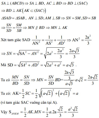 Đề kiểm tra Toán hình lớp 11 có đáp án