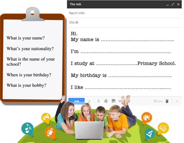 Đề kiểm tra học kỳ 1 môn tiếng Anh lớp 4  