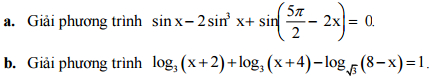 Đề thi thử Đại học môn Toán khối A, khối B, khối D có đáp án