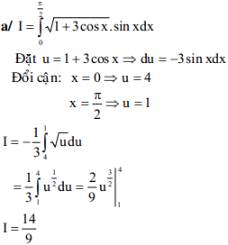 Đề kiểm tra học kỳ II môn Toán lớp 12 có đáp án