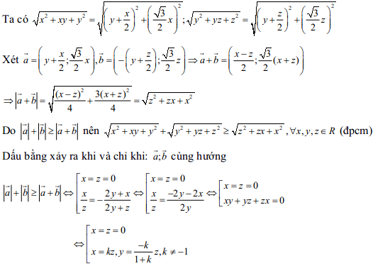 Ứng dụng phương pháp tọa độ vectơ & tọa độ điểm vào giải bất đẳng thức, phương trình, bất phương trình, hệ phương trình Tài liệu ôn thi Đại học môn Toán