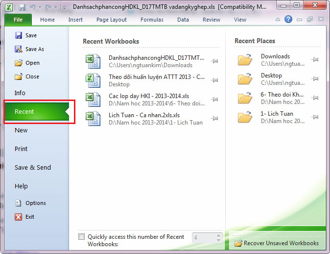 Sử dụng tùy chỉnh trong excel Tự học MS Excel 2013 bài 2: Tùy chỉnh trong Excel