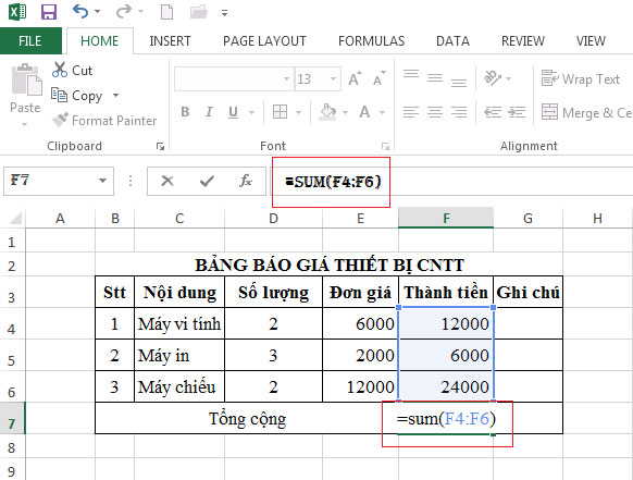 Tạo công thức trong Excel Học MS Excel 2013 bài 6: Tính toán trên Excel