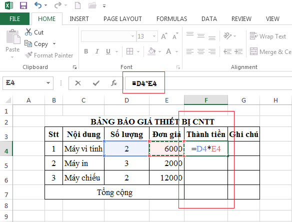 Sử dụng công thức trong Excel Học MS Excel 2013 bài 6: Tính toán trên Excel