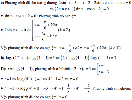 Đáp án đề thi thử THPT Quốc gia môn Toán