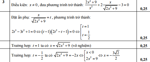 Đáp án đề thi vào lớp 10 môn Toán