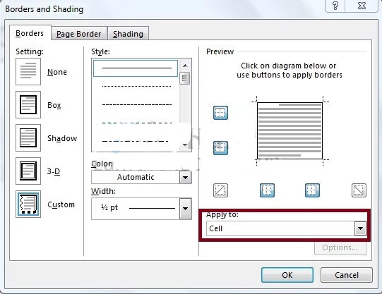 Cách kẻ đường chéo trong ô Cách kẻ đường chéo trong ô