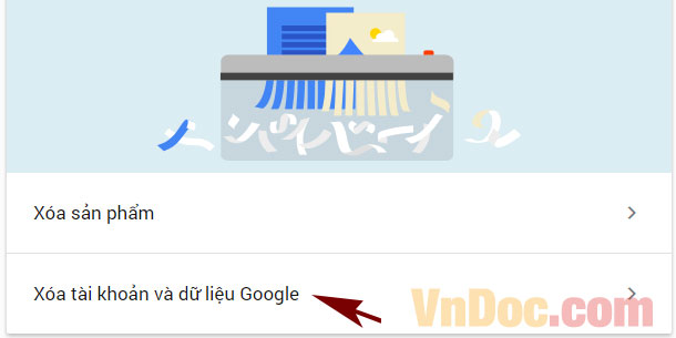 Xóa tài khoản dữ liệu Google Cách xóa tài khoản Gmail
