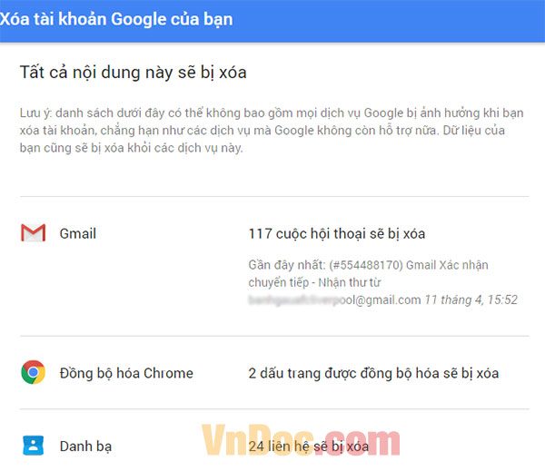 Xóa tài khoản google đơn giản Cách xóa tài khoản Gmail