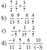 Đề thi học kì 2 môn Toán lớp 6