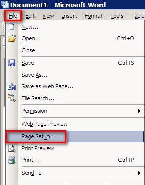 Cách xoay ngang khổ giấy trong word 2003 Hướng dẫn xoay ngang giấy trong Word
