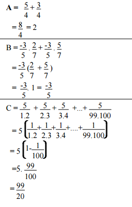 Đáp án đề thi học kì 2 môn Toán lớp 6