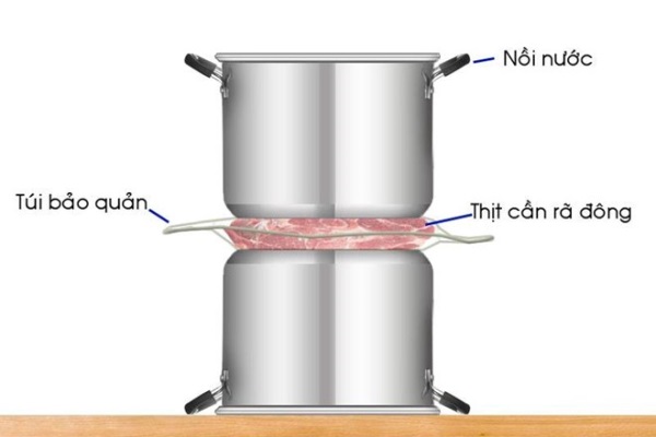 Cách rã đông siêu tốc không cần lò vi sóng