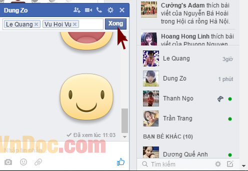 Tạo nhóm chat trên Facebook