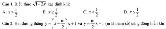 Đề thi thử vào lớp 10 môn Toán Đề thi thử vào lớp 10 môn Toán