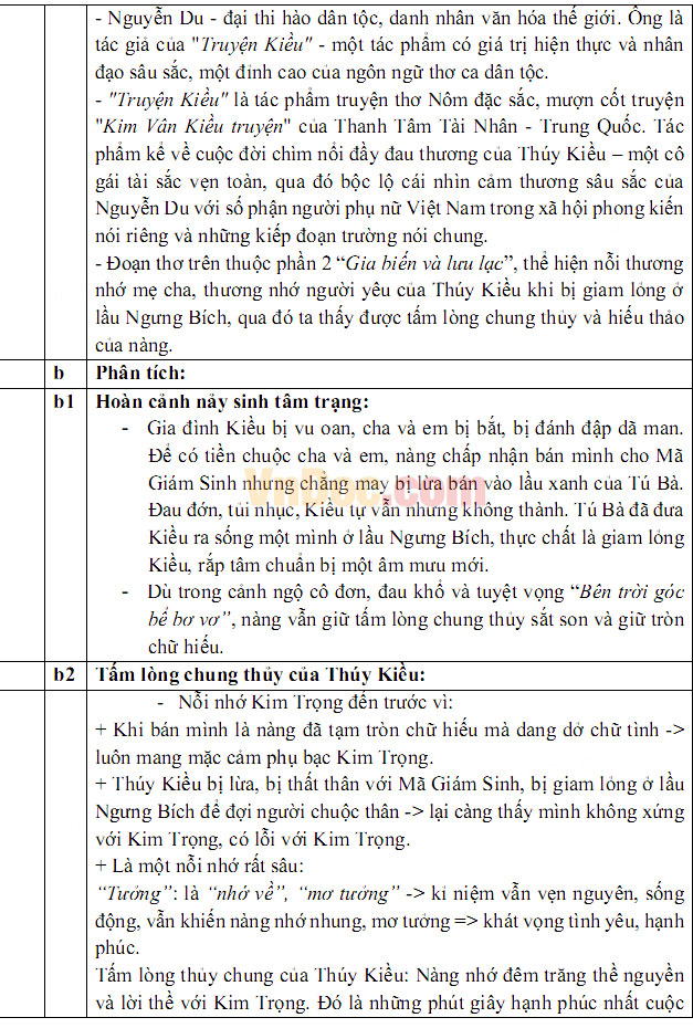 Đáp án đề thi vào lớp 10 môn Ngữ văn