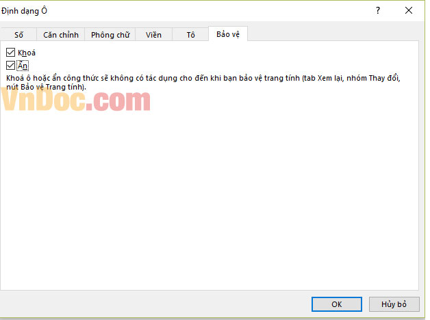 Cách ẩn công thức trong excel đơn giản Cách ẩn công thức trong Excel