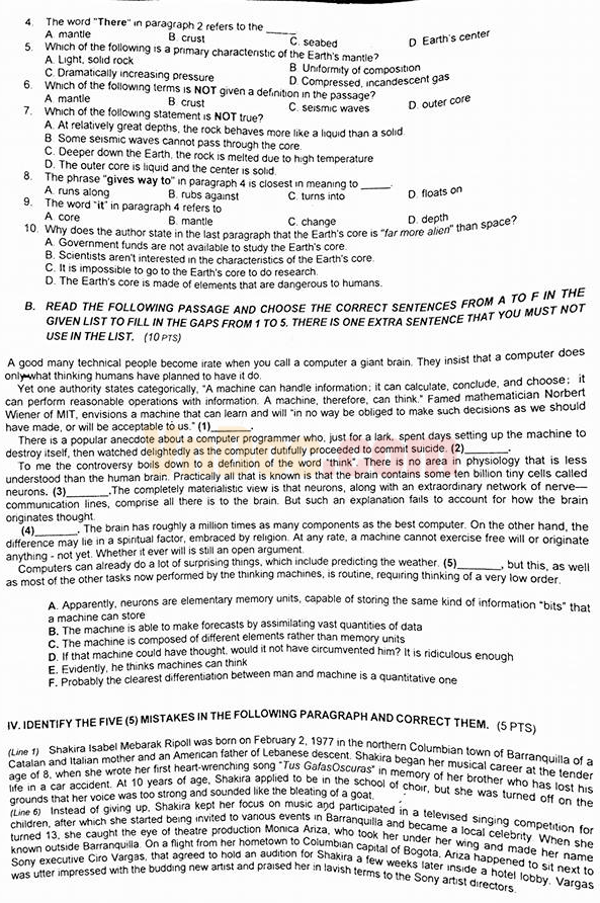 Đề thi tuyển sinh vào lớp 10 có đáp án Đề thi tuyển sinh vào lớp 10