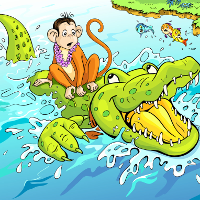 Luyện đọc Tiếng Anh: The Monkey and the Crocodile