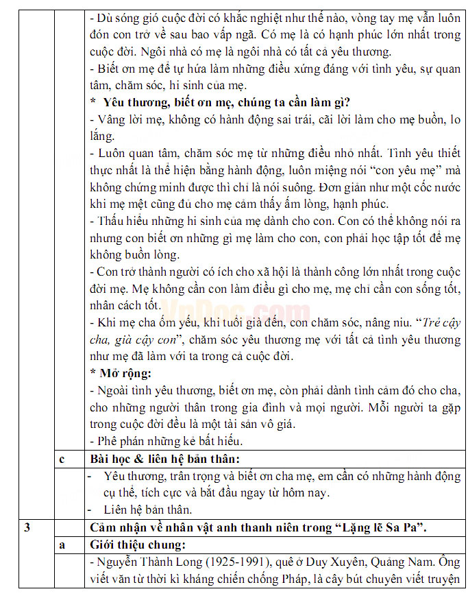 Đáp án đề thi vào lớp 10 môn Ngữ văn