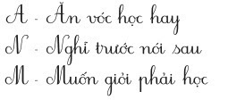 Cách rèn viết chữ đẹp Phương pháp luyện viết chữ đẹp - Phần 2