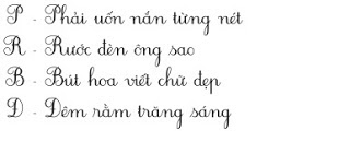 Cách rèn viết chữ đẹp Phương pháp luyện viết chữ đẹp - Phần 2
