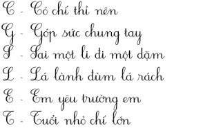 Cách rèn viết chữ đẹp Phương pháp luyện viết chữ đẹp - Phần 2
