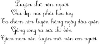 Cách rèn viết chữ đẹp Phương pháp luyện viết chữ đẹp - Phần 2