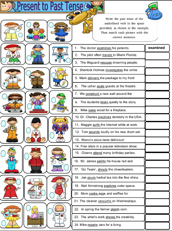 Bài tập thì quá khứ đơn Tiếng Anh Past Simple