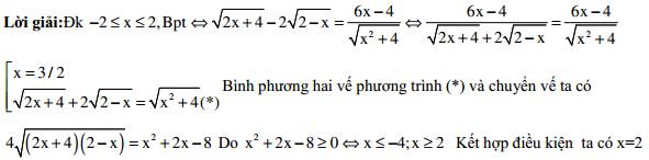 Một số kỹ năng sử dụng lượng liên hợp để giải phương trình - bất phương trình vô tỷ