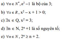 Bài tập mệnh đề toán học lớp 10