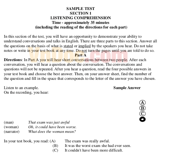 Mẫu đề thi chứng chỉ tiếng Anh B1