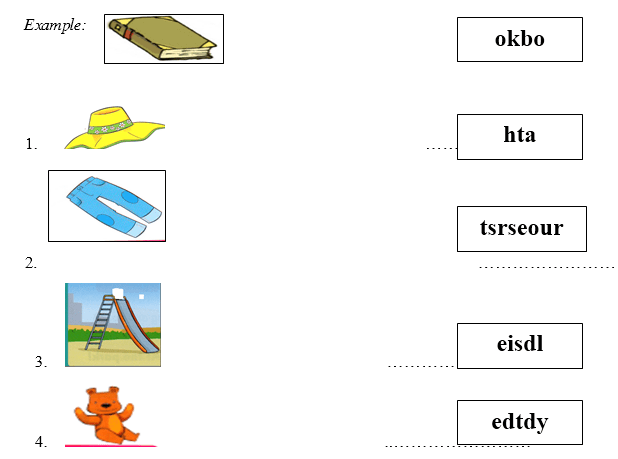 Bài ôn tập tiếng Anh lớp 3 lên lớp 4
