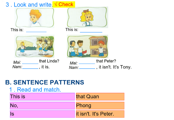 Bài tập tiếng anh lớp 3 Unit 3 có đáp án