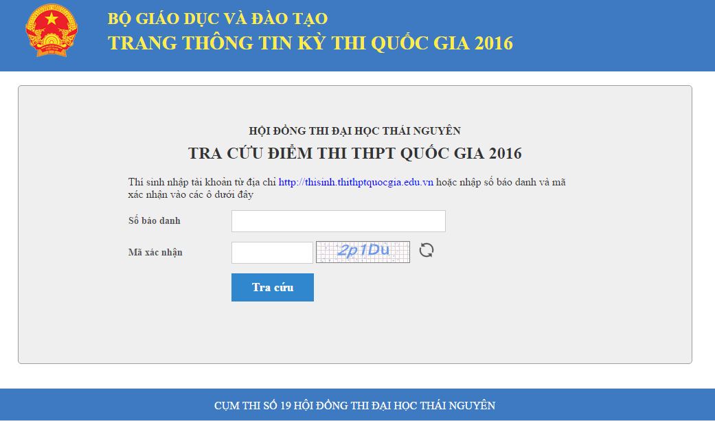 Đại học Thái Nguyên công bố điểm thi THPT Quốc gia