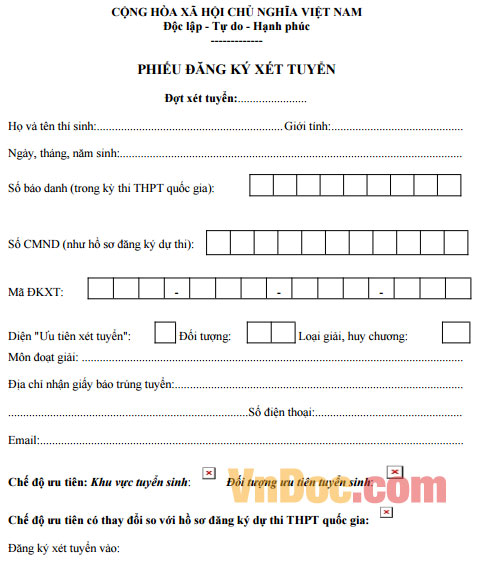 Hồ sơ xét tuyển Đại học - Cao đẳng 2016 gồm những gì? Hồ sơ xét tuyển Đại học - Cao đẳng 2016 gồm những gì?