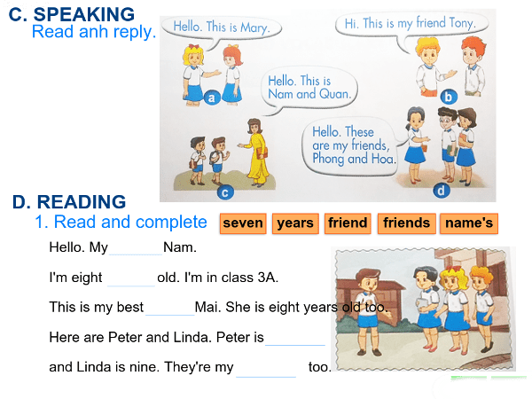 Bài tập tiếng Anh lớp 3