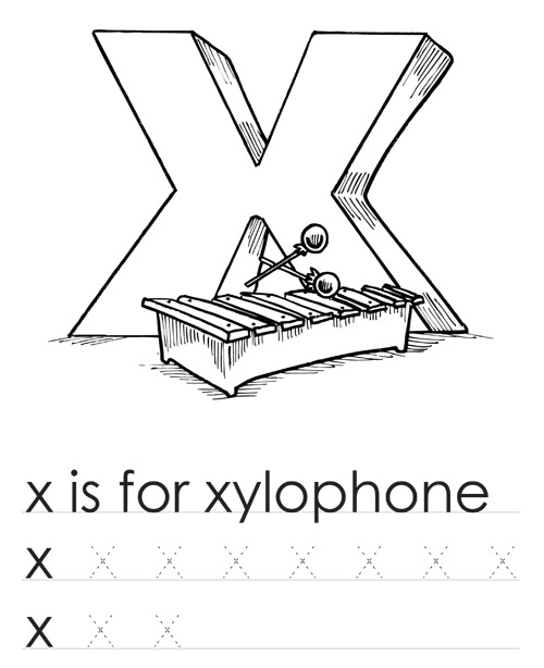 Tiếng Anh Mẫu Giáo Bé Tập Tô Màu Bảng Chữ Cái